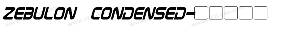 Zebulon Condensed字体转换